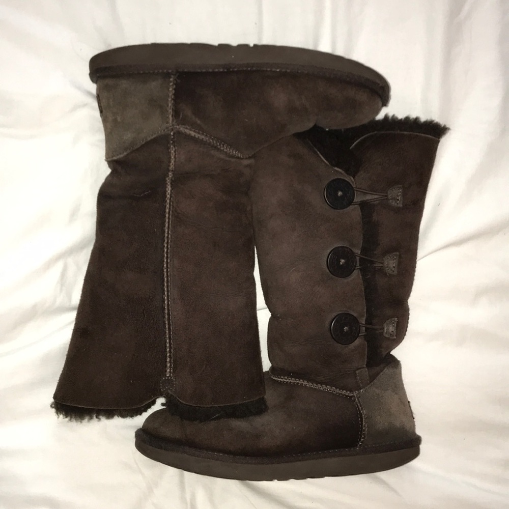 WORN, ugg boots, bailey button tall